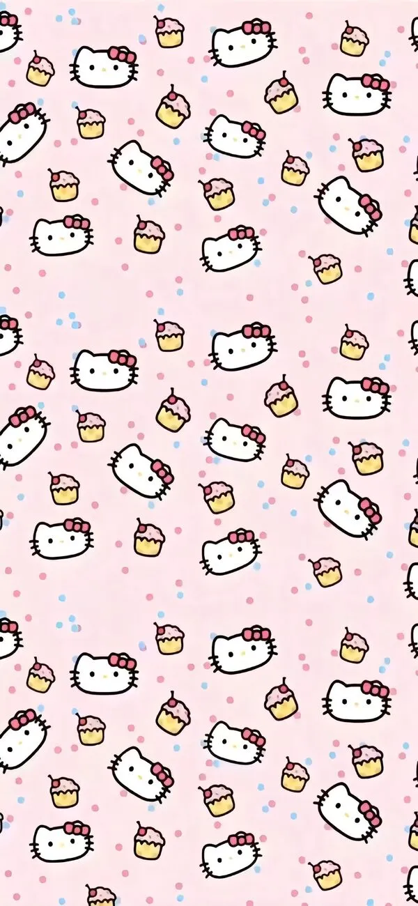 Hình nền điện thoại Hello Kitty chi tiết nhỏ 