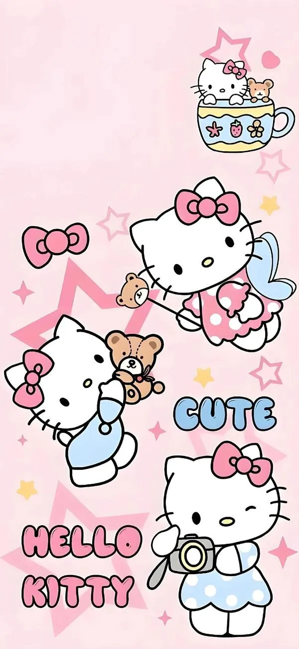 Hình nền điện thoại Hello Kitty cute 