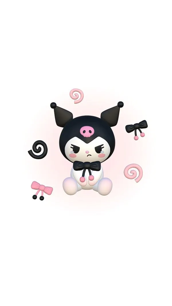 Hình nền điện thoại Kuromi cute đẹp mê hồn