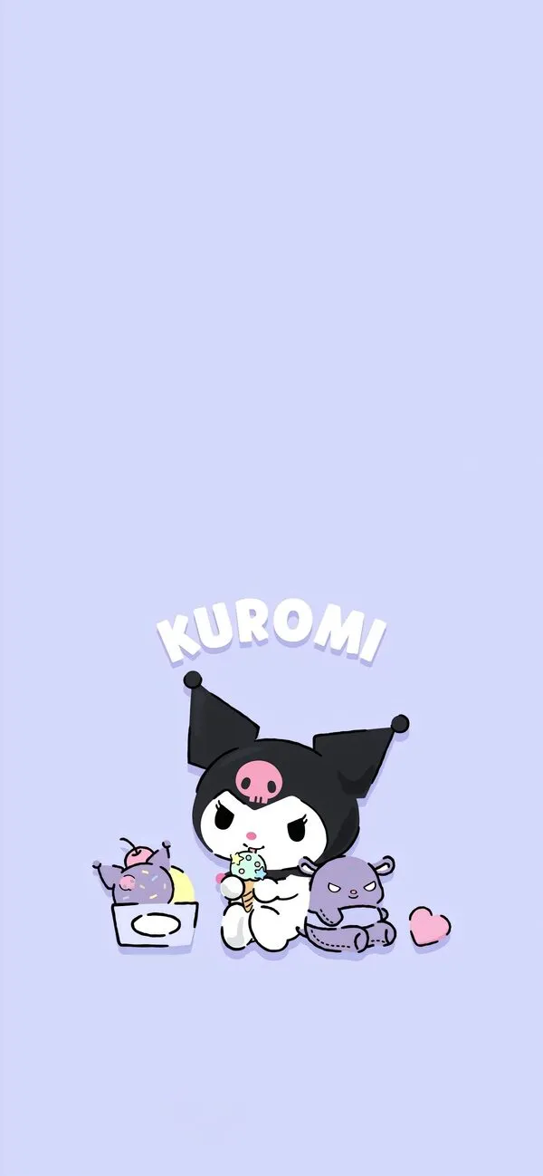 Hình nền điện thoại Kuromi cute dễ thương nhất