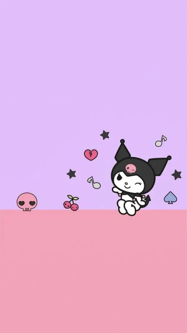 Hình nền điện thoại Kuromi cute sắc nét