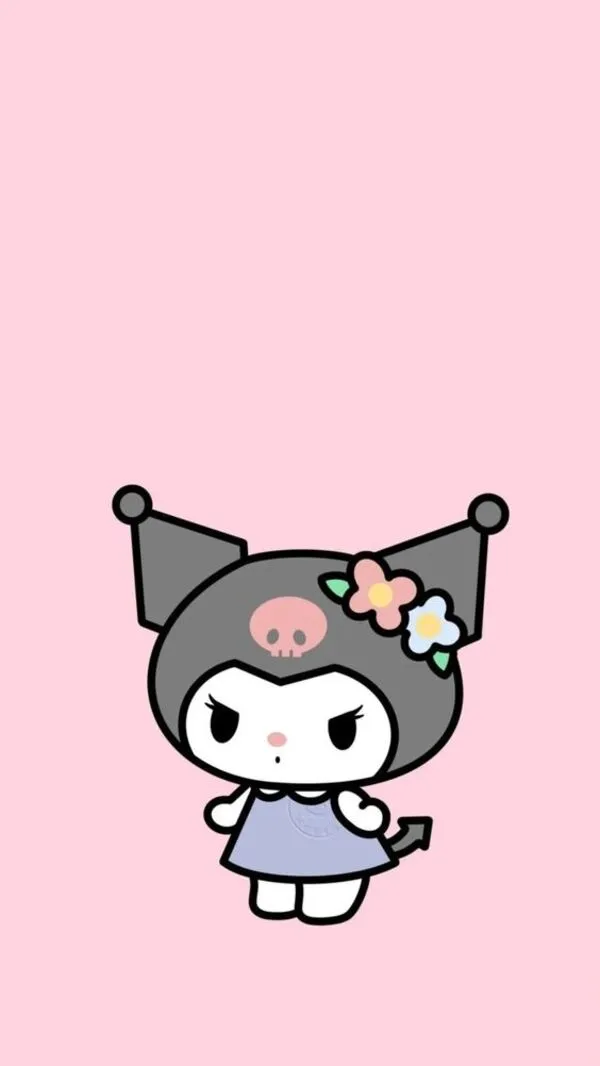 Hình nền điện thoại Kuromi cute cho mùa đông