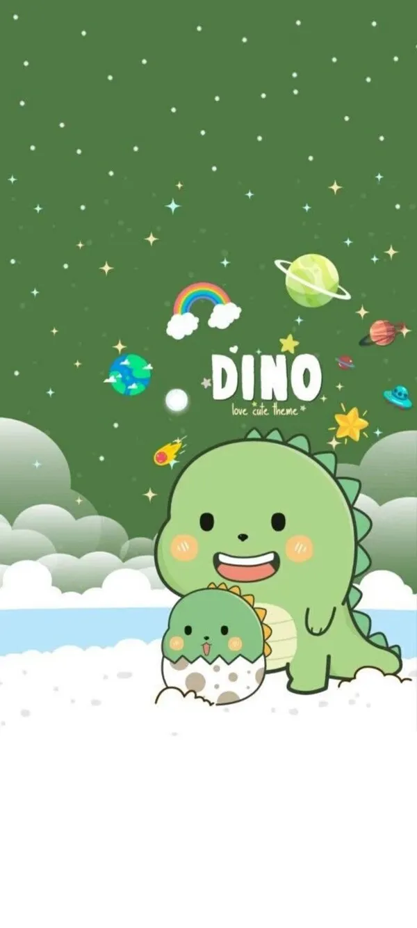 hình nền khủng long cute dino