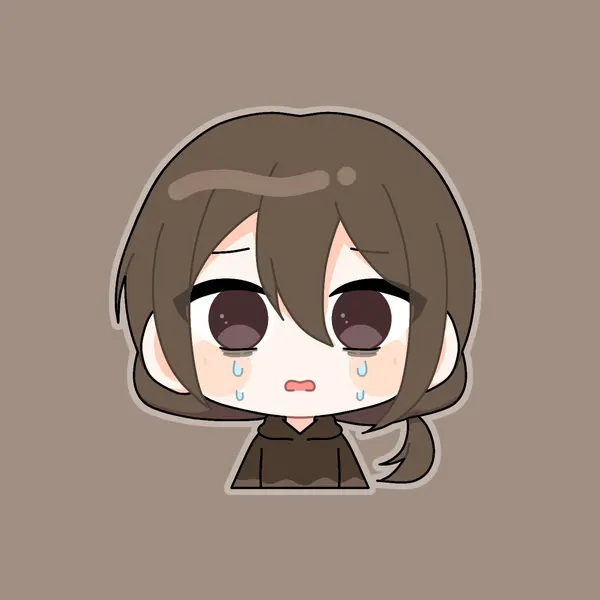 ảnh anime cute chibi buồn 