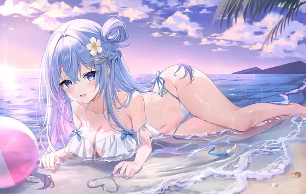 ảnh anime gái xinh mặc bikini đẹp 