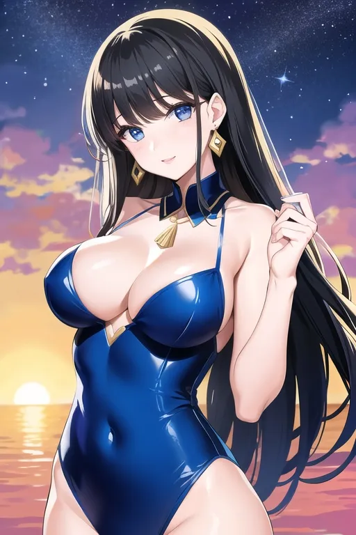 ảnh anime sexy tóc dài 