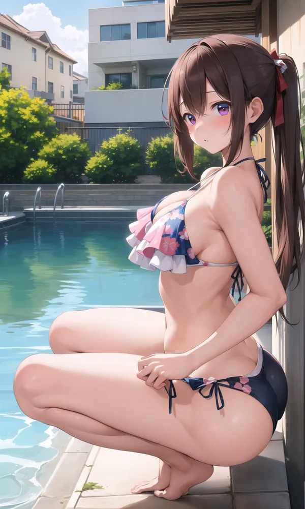 ảnh gái anime mặc bikini