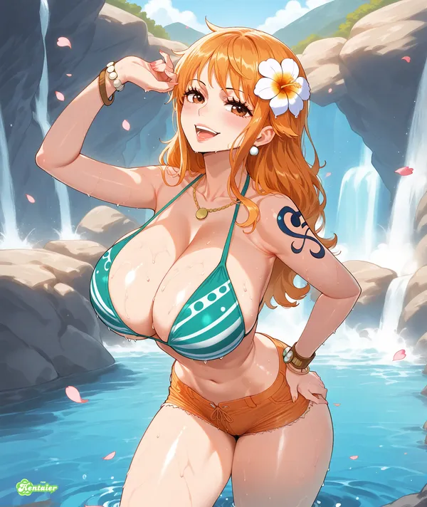 anime nami cài hoa 