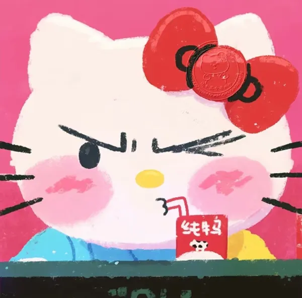 Avatar Hello Kitty bực mình 