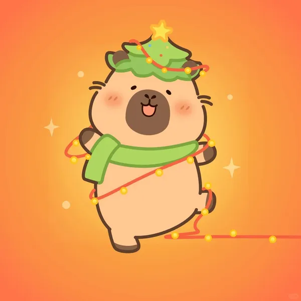 capybara avatar giáng sinh 