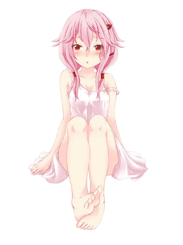 yuzuriha inori tóc hồng 