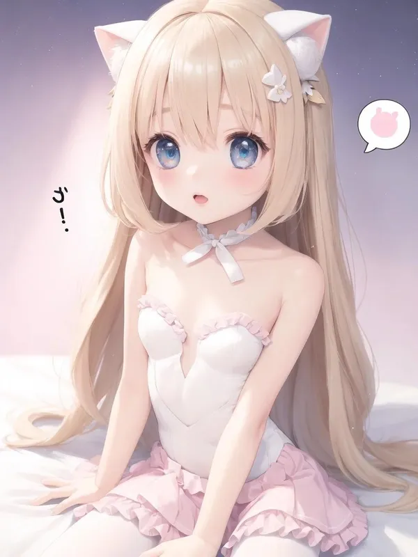 gái anime cute ngạc nhiên 