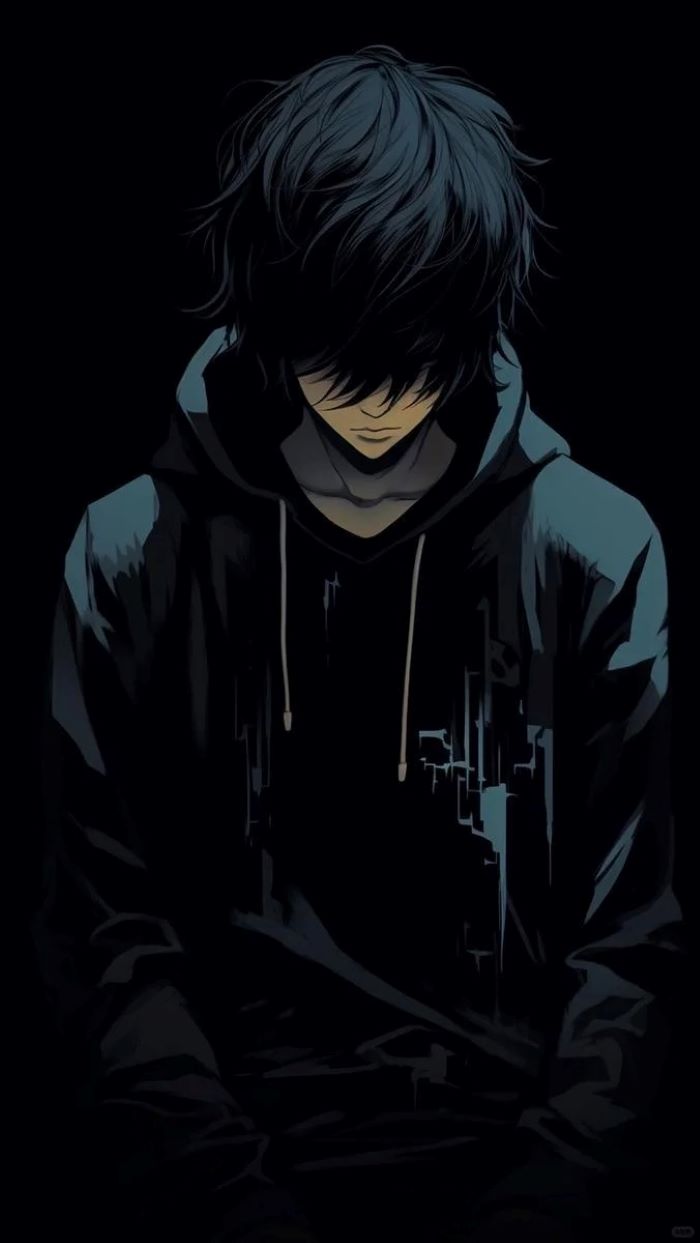 Ảnh anime cô đơn full hd 