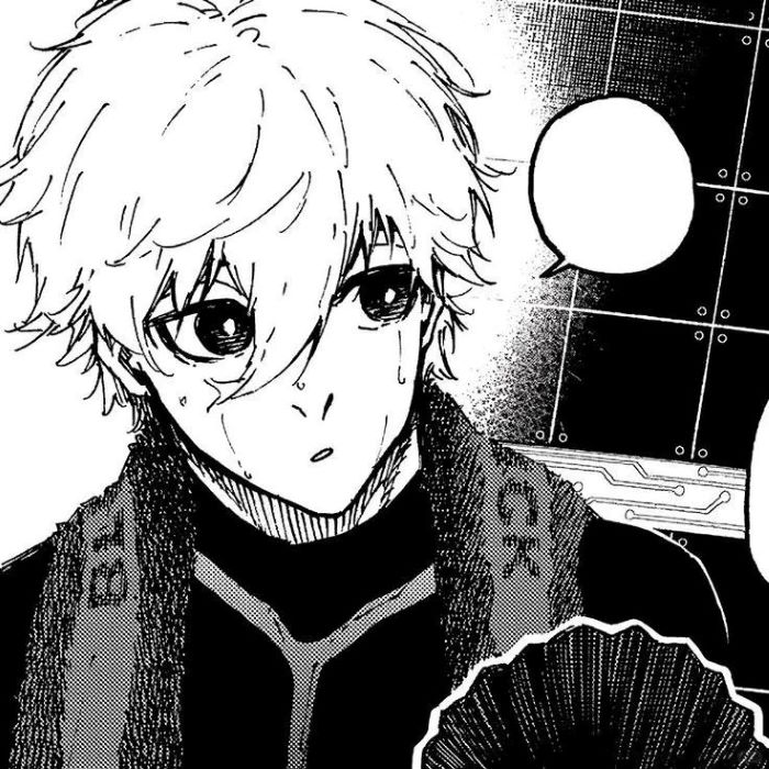 ảnh nagi seishiro trắng đen  