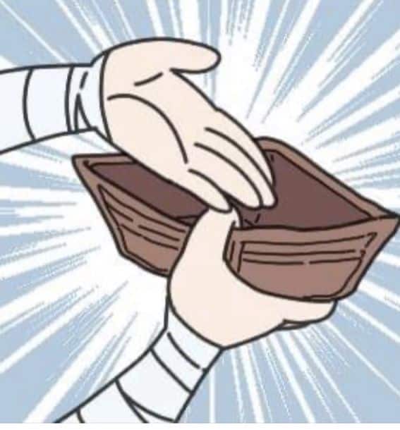 meme hết tiền 1