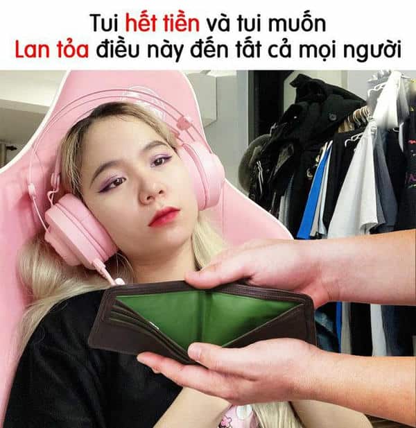 meme hết tiền 9