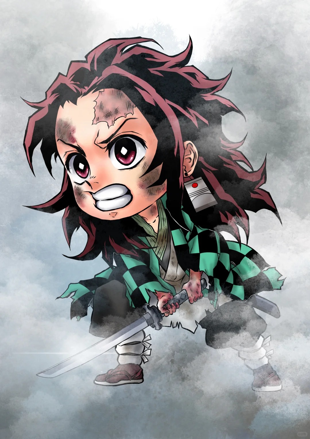 Tanjiro Chibi phong cách chibi 