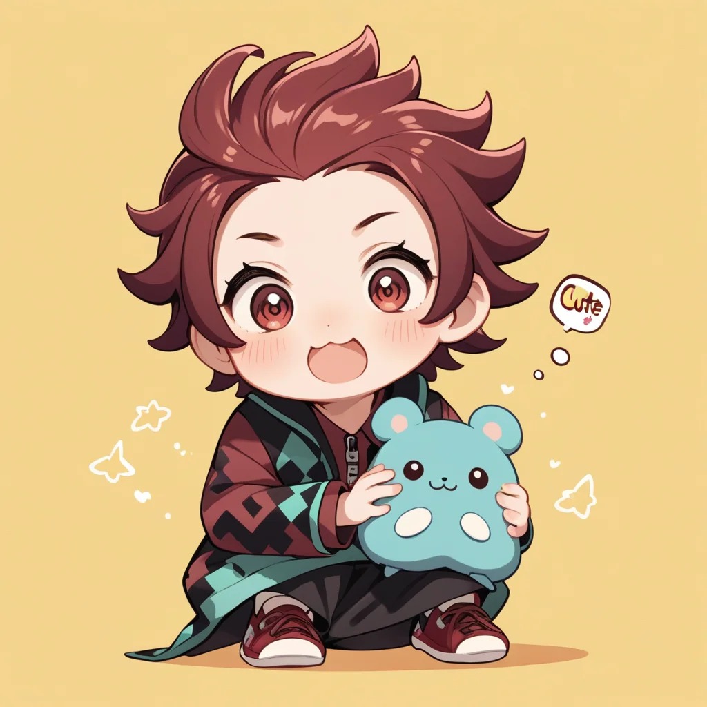 Tanjiro Chibi ngầu như anime
