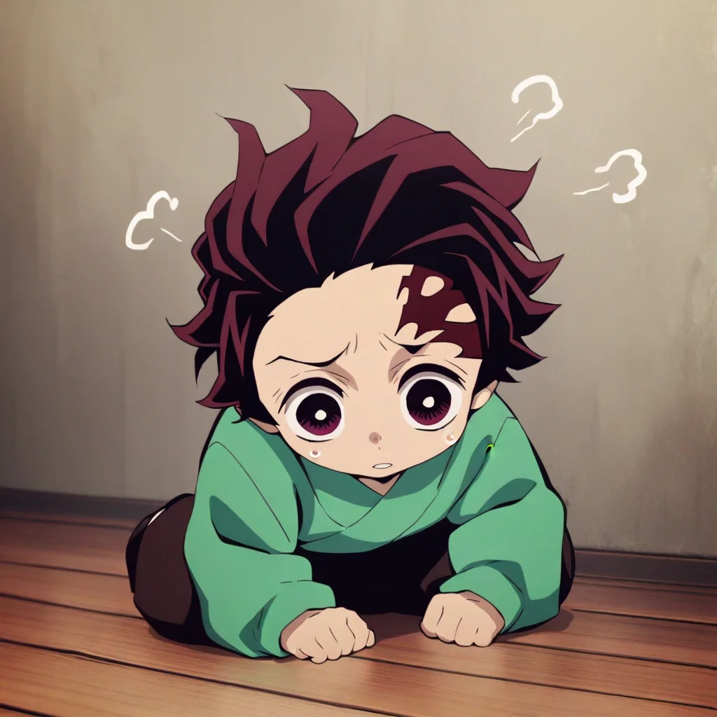 Tanjiro Chibi cười tỏa nắng