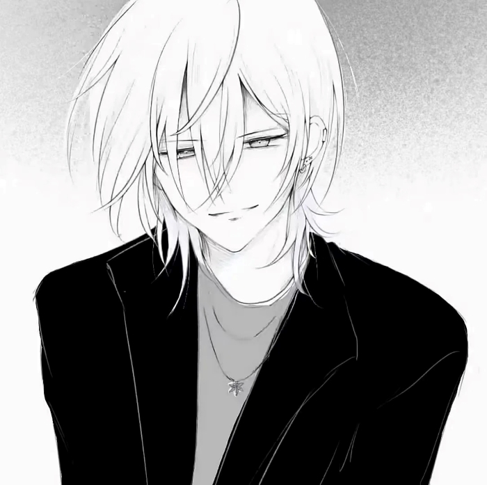 avatar anime đen trắng 11
