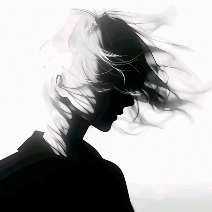 avatar anime đen trắng 13