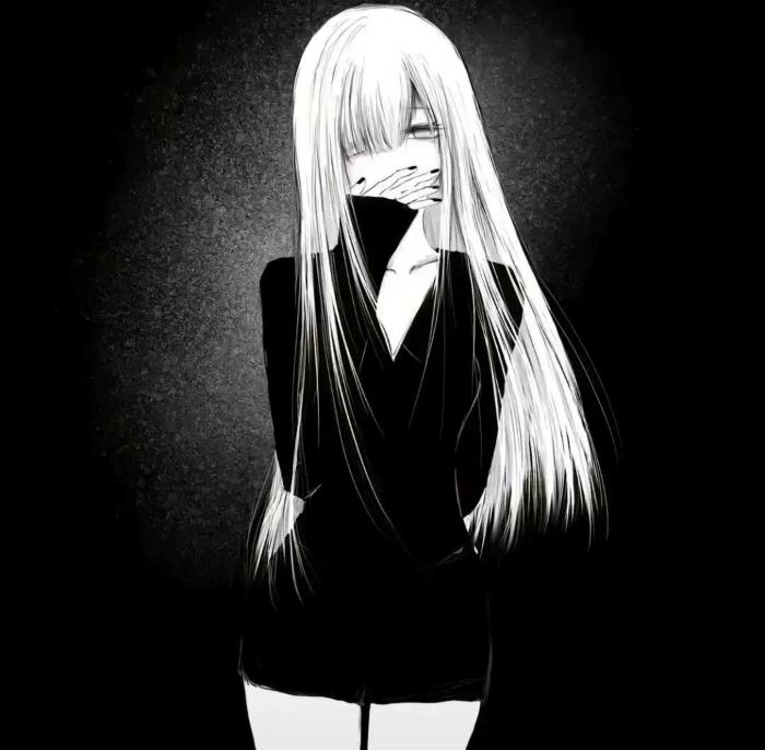 avatar anime đen trắng 19