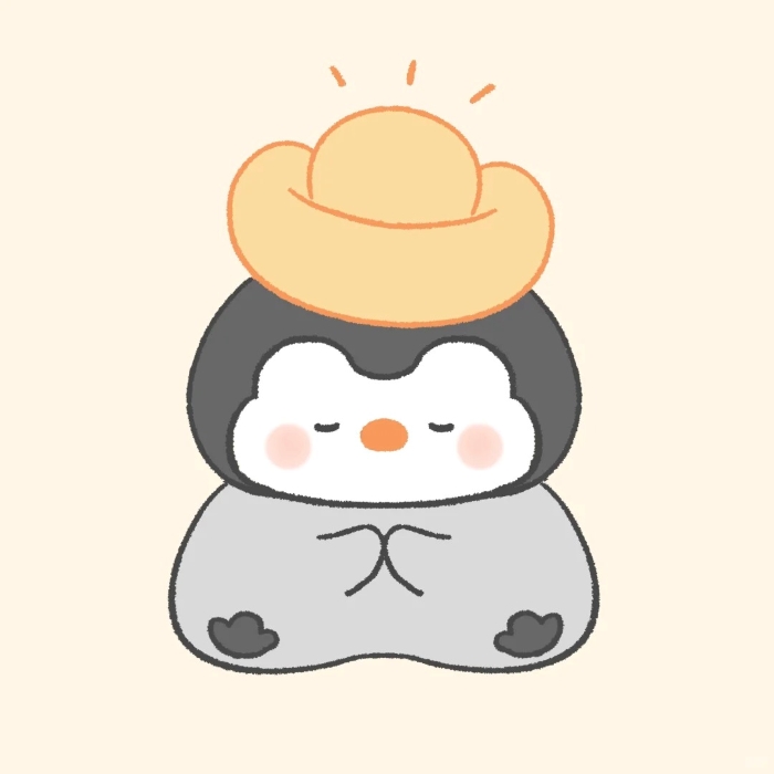 Avatar cánh cụt vui vẻ, siêu cute
