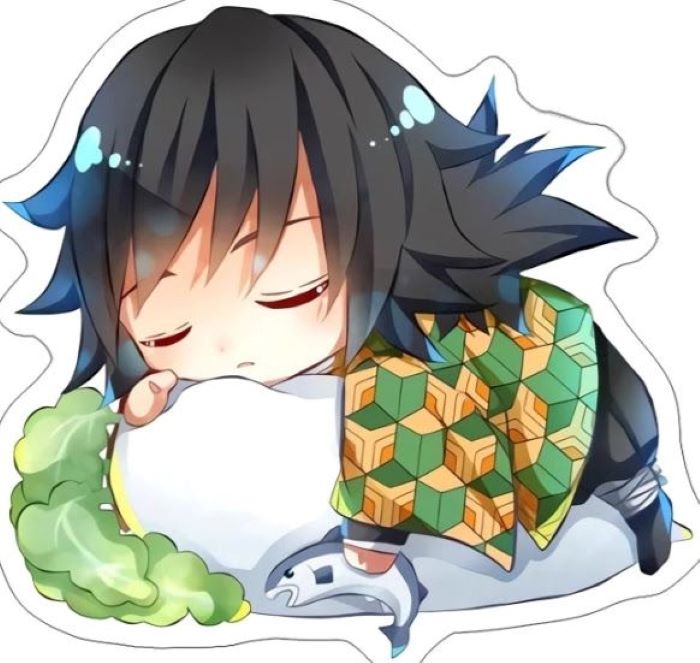 tomioka chibi vẽ tay
