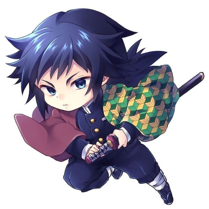 tomioka chibi phong cách anime
