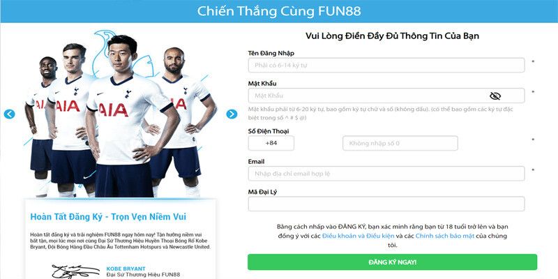  Giao diện Fun88 đăng nhập trên điện thoại và máy tính 