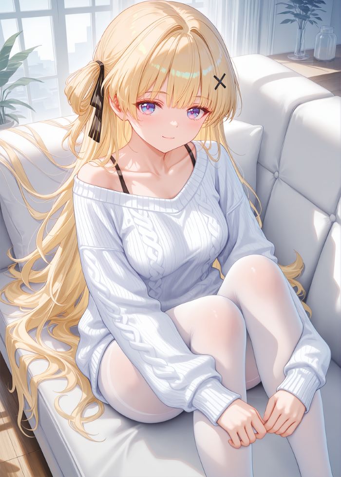 Gái anime tóc vàng 