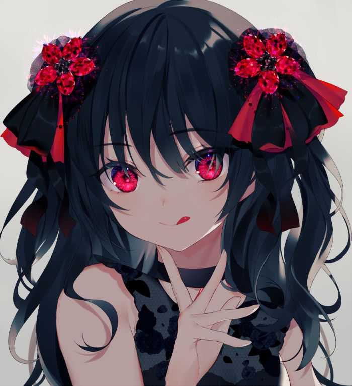 Gái anime màu sắc 
