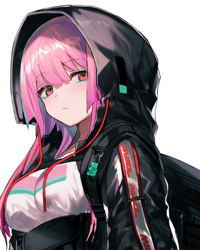 Gái anime tóc hồng 