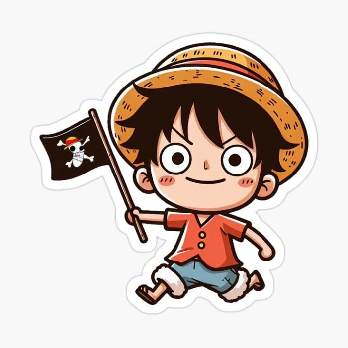 luffy chibi cute phiên bản mini
