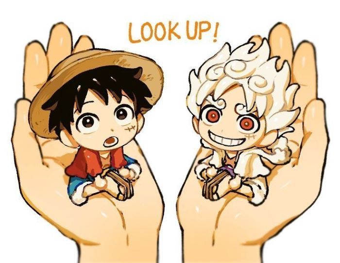 ảnh chibi luffy tạo dáng chiến đấu