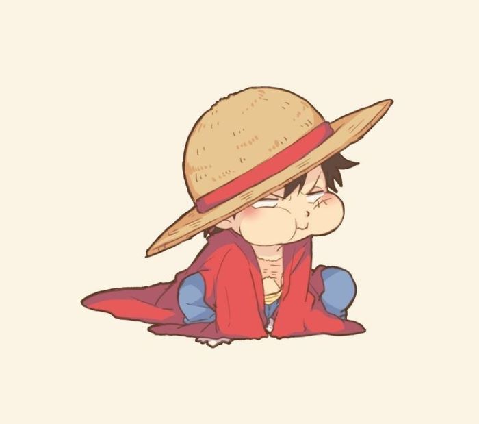 luffy chibi cute phong cách hoạt họa
