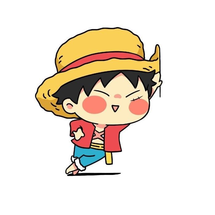 ảnh luffy chibi đang nhe răng cười
