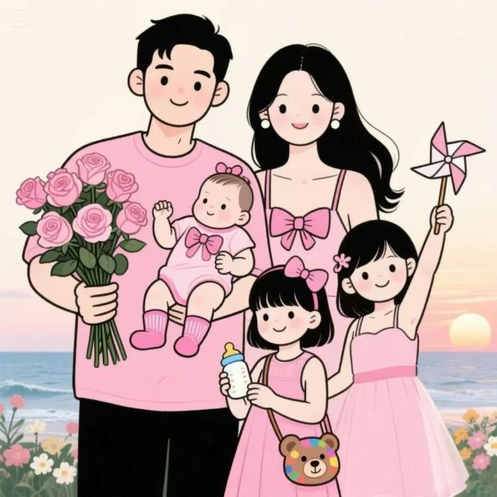vẽ tranh gia đình 7