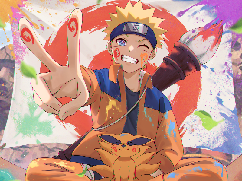 Ảnh Naruto cười rạng rỡ