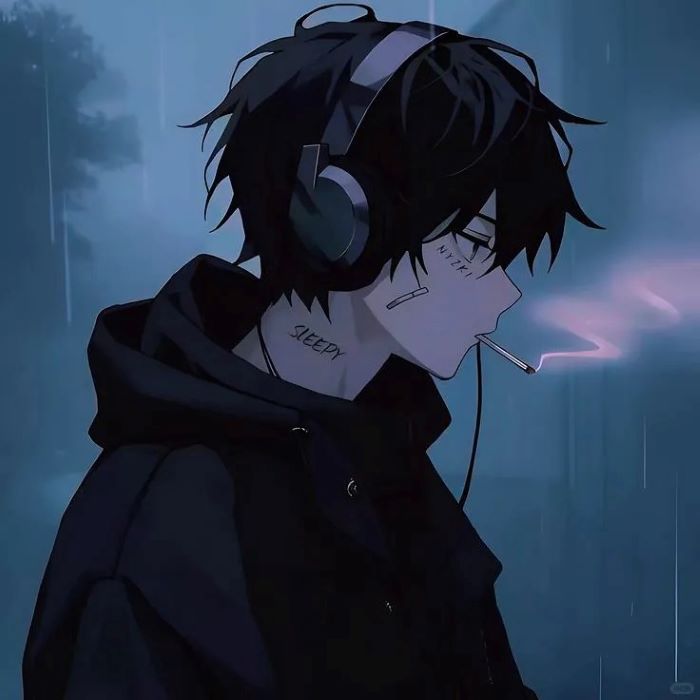 ảnh anime ngầu hút thuốc
