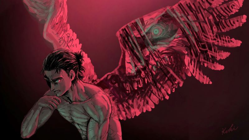 Hình Eren Titan khổng lồ