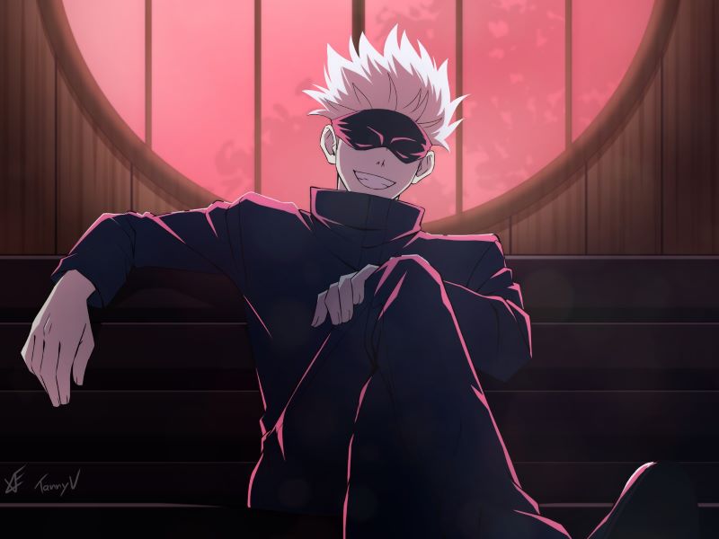 ảnh Gojo ngầu từ anime Jujutsu Kaisen