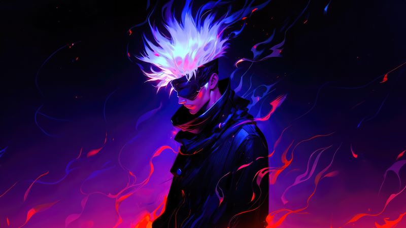 ảnh Gojo đẹp ngầu phong cách anime Nhật 