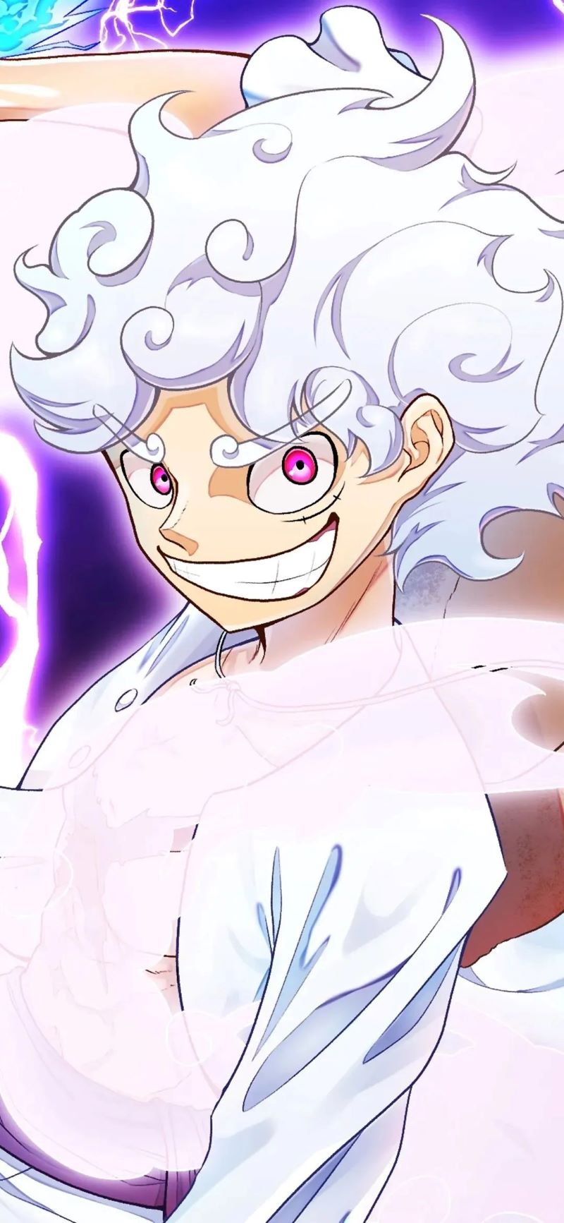 Ảnh Luffy Gear 5 ngầu 