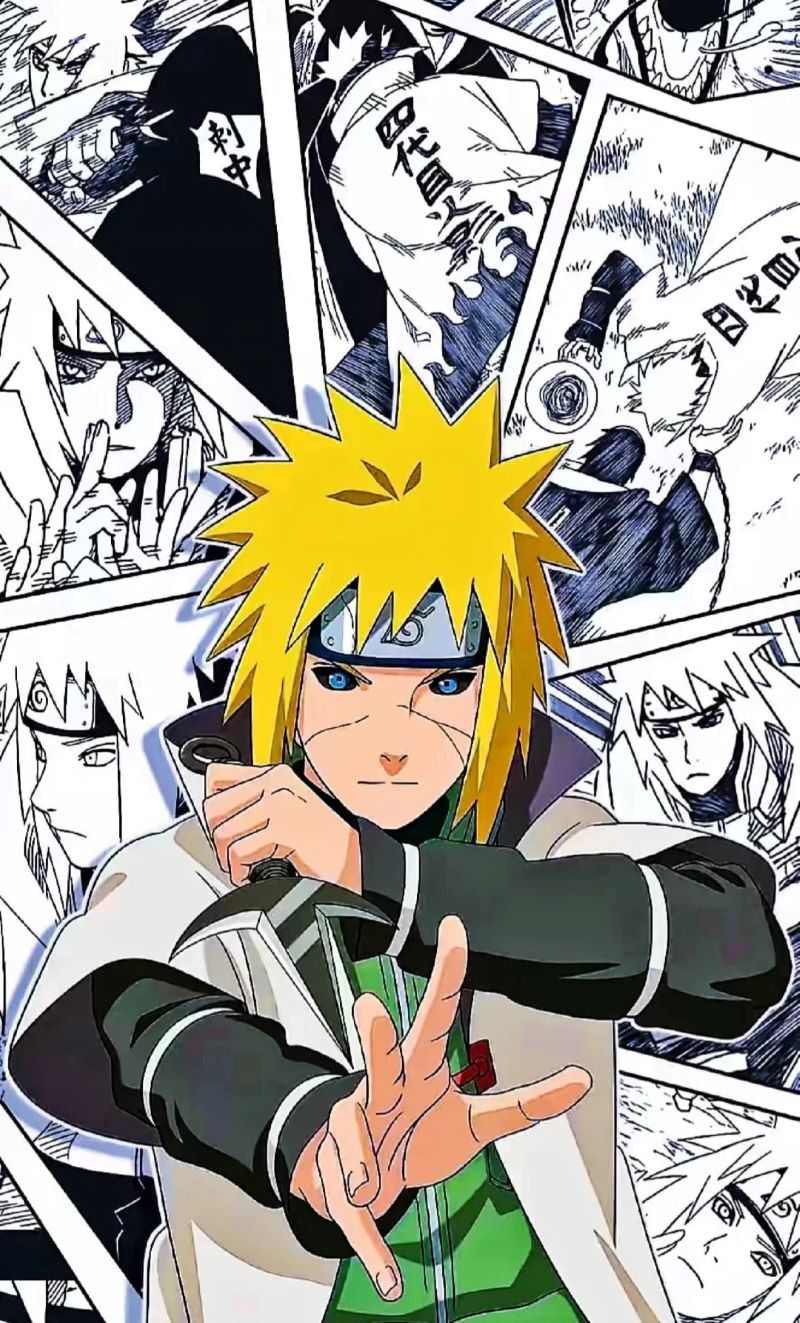 Ảnh Naruto trắng đen 
