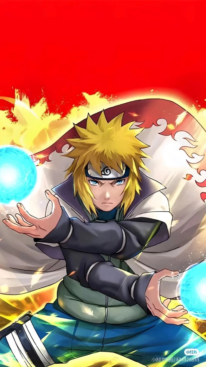 Ảnh Naruto mặc áo choàng Hokage
