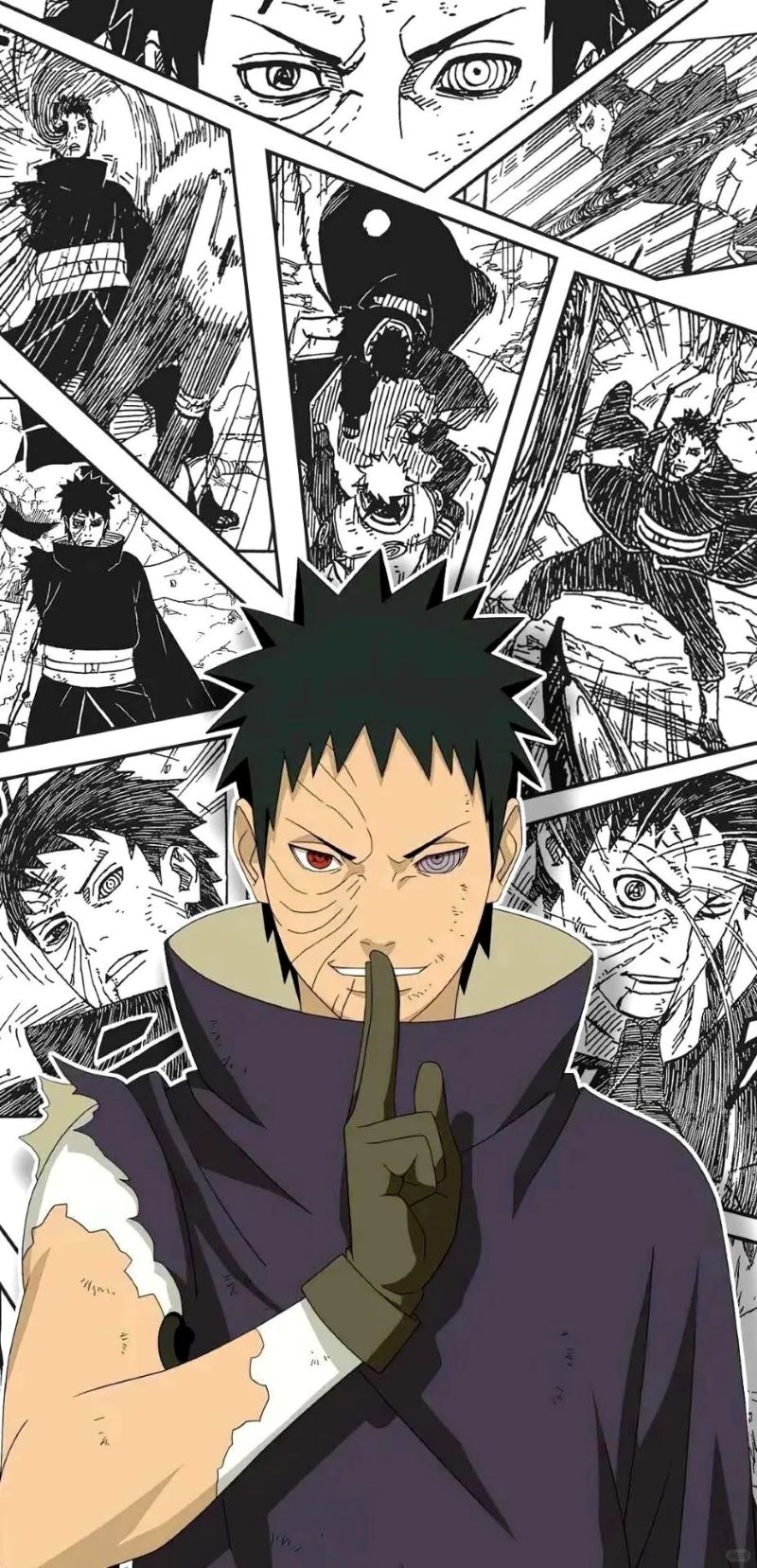 ảnh Obito đen trắng
