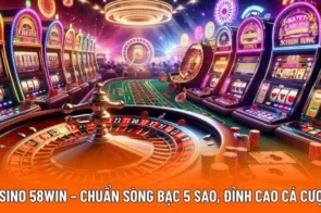 Casino 58WIN – Chuẩn Sòng Bạc 5 Sao, Đỉnh Cao Cá Cược  