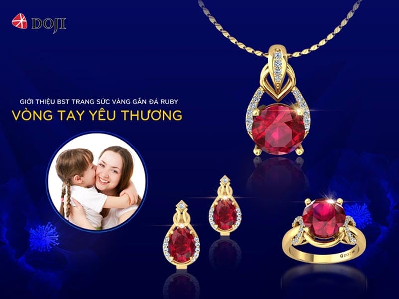 Sắc đỏ nồng nàn của đá Ruby là hiện thân của đam mê, quyền lực và một trái tim đầy nhiệt huyết.