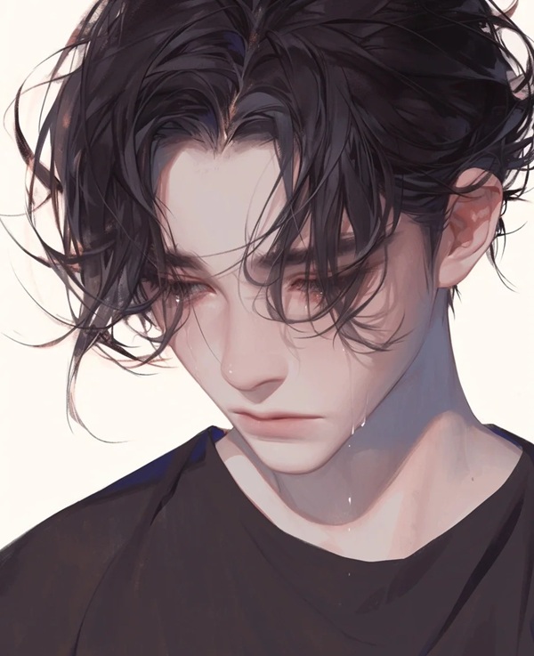 ảnh anime nam khóc 26